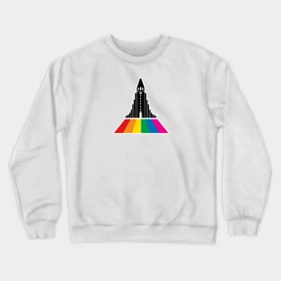 Hallgrimskirkja Reykjavik and Rainbow Street Crewneck Sweatshirt